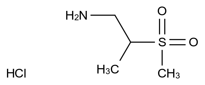 2-methanesulfonylpropan-1-amine hydrochloride 2-methanesulfonylpropan-1-amine hydrochloride CAS 2031260-87-2 结构式 Chemical Structure
