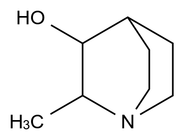  2-Methyl-1-azabicyclo[2.2.2]octan-3-ol CAS 3952-61-2 结构式 Chemical Structure