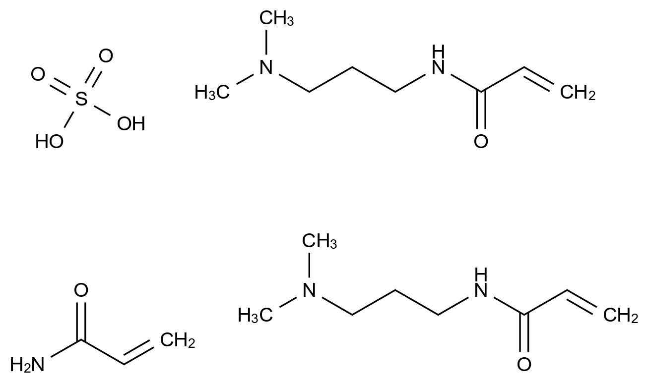  2-Propenamide, N-[3-(dimethylamino)propyl]-, sulfate, polymer with 2-propenamide CAS 75150-31-1 结构式 Chemical Structure