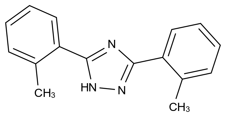  3,5-Bis(2-methylphenyl)-1H-1,2,4-triazole CAS 85681-49-8 结构式 Chemical Structure