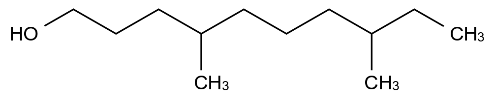 4,8-Dimethyldecan-1-ol CAS 28339-05-1 chemical structure