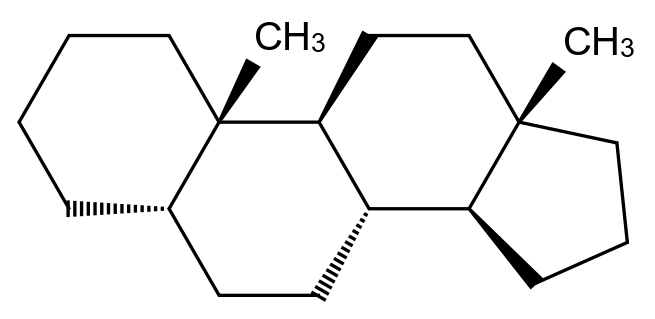  5β-ANDROSTANE CAS 438-23-3 结构式 Chemical Structure