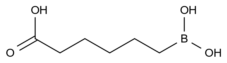6-(dihydroxyboranyl)hexanoic acid 6-(dihydroxyboranyl)hexanoic acid CAS 954118-11-7 结构式 Chemical Structure