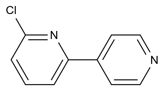  6-Chloro-2,4'-bipyridine CAS 39883-34-6 结构式 Chemical Structure