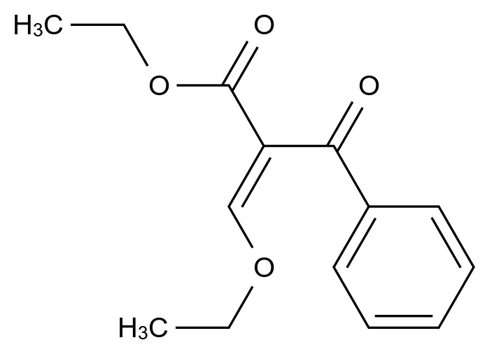 Benzenepropanoic acid, -(ethoxymethylene)--oxo-, ethyl ester CAS 39973-76-7 chemical structure