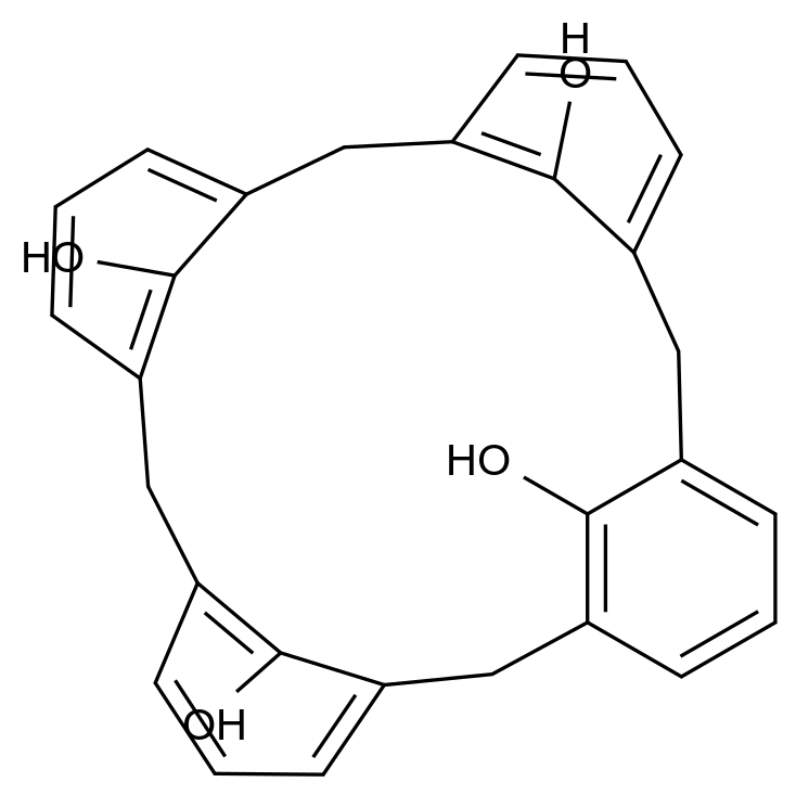  Calix(4)arene CAS 74568-07-3 结构式 Chemical Structure