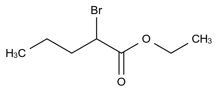  Ethyl 2-bromovalerate CAS 615-83-8 结构式 Chemical Structure