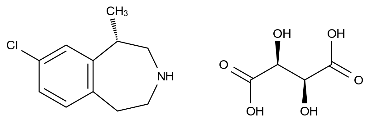 CAS No.:824430-78-6,Lorcaserin L-酒石酸盐