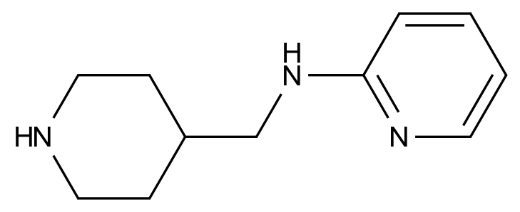 N-(4-哌啶基甲基)吡啶-2-胺 N-(4-Piperidylmethyl)pyridin-2-amine CAS 302338-97-2 结构式 Chemical Structure