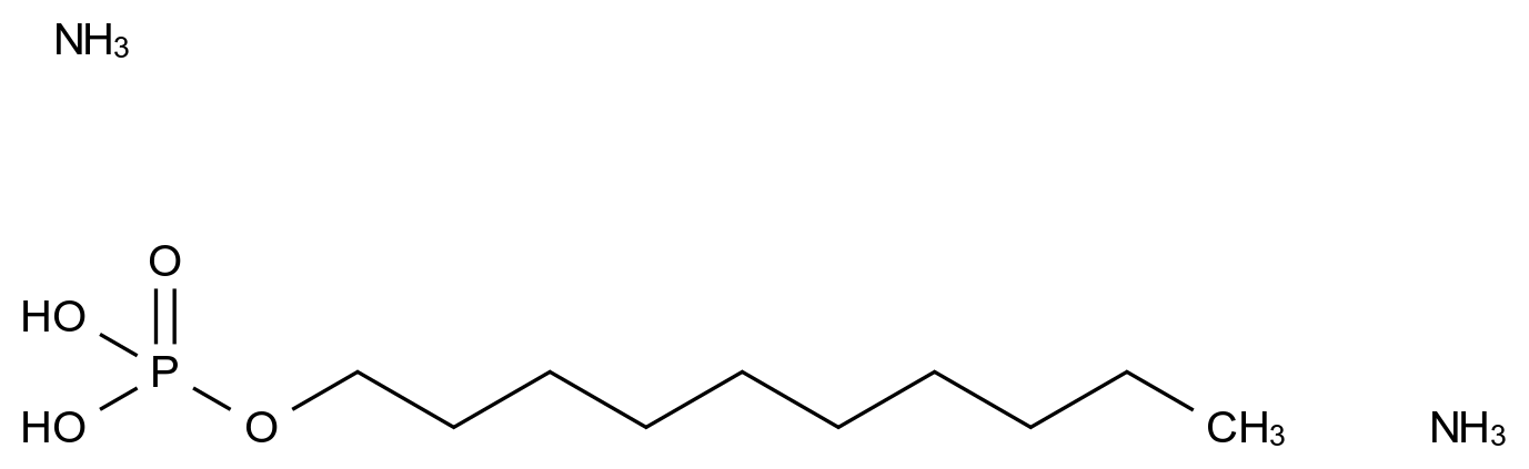 Phosphoric acid, monodecyl ester, ammonium salt CAS 65138-74-1 结构式 Chemical Structure