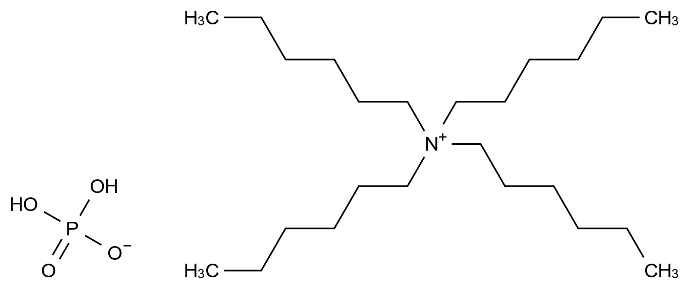  Tetrahexylammonium dihydrogen phosphate CAS 87700-05-8 结构式 Chemical Structure