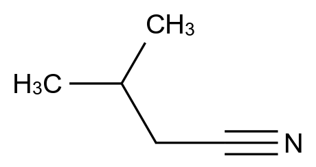 625-28-5
N2G72X091L
Isovaleronitrile
Butanenitrile, 3-methyl-
3-Methylbutyronitrile
4-02-00-00902 (Beilstein Handbook Reference)
BRN 1734239
Butyronitrile, 3-methyl-
EINECS 210-884-1
Isoamylnitrile
Isobutyl cyanide
Isopentane nitrile
2-Methylbutane secondary mononitrile
NSC 148363
UNII-N2G72X091L CAS 625-28-5 chemical structure