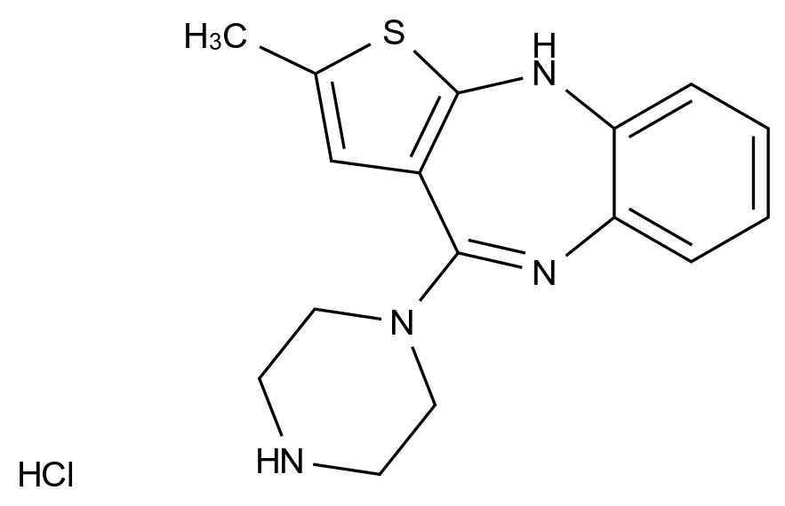 奥氮平杂质G盐酸盐 结构式