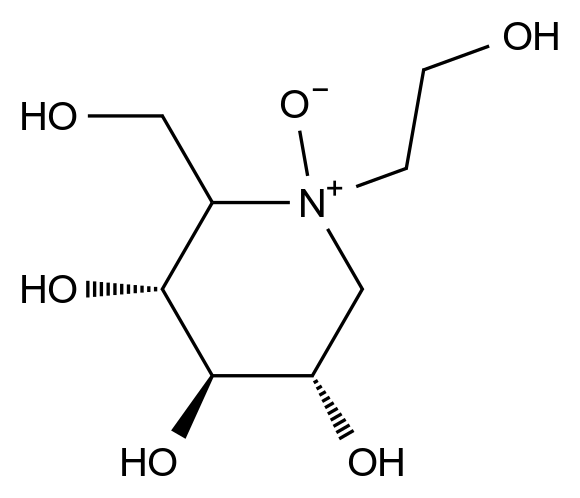 米格列醇杂质N2 结构式