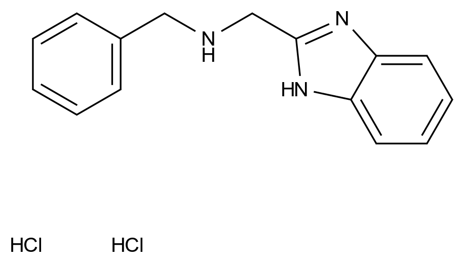  (1H-Benzimidazol-2-ylmethyl)benzylamine dihydrochloride CAS 860189-02-2 结构式 Chemical Structure