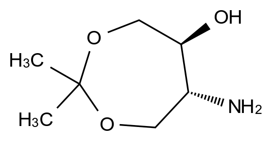  (5s,6r)-6-Amino-2,2-dimethyl-1,3-dioxepan-5-ol CAS 402829-41-8 结构式 Chemical Structure