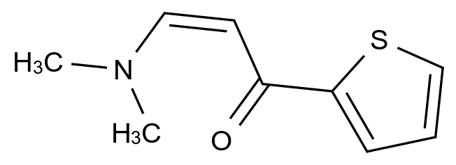 (Z)-3-(dimethylamino)-1-(thiophen-2-yl)prop-2-en-1-one CAS 265103-28-4 chemical structure