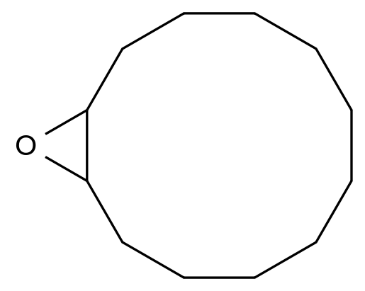  1,2-Epoxycyclododecane (mixture of isomers) CAS 286-99-7 结构式 Chemical Structure