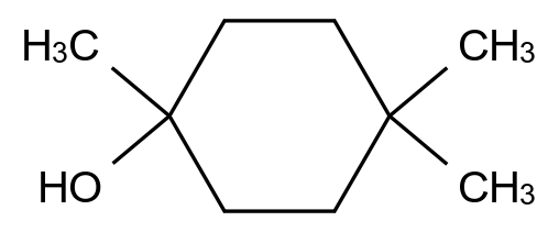  1,4,4-Trimethylcyclohexan-1-ol CAS 5364-87-4 结构式 Chemical Structure