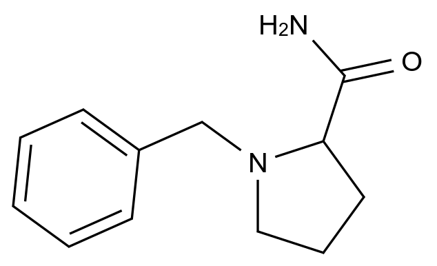 1-BENZYLPYRROLIDINE-2-CARBOXAMIDE 1-BENZYLPYRROLIDINE-2-CARBOXAMIDE CAS 60169-70-2 结构式 Chemical Structure