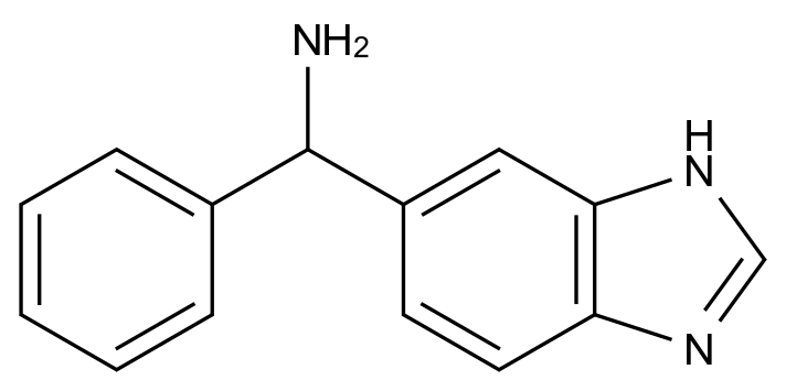  1H-1,3-Benzodiazol-5-yl(phenyl)methanamine CAS 929974-45-8 结构式 Chemical Structure