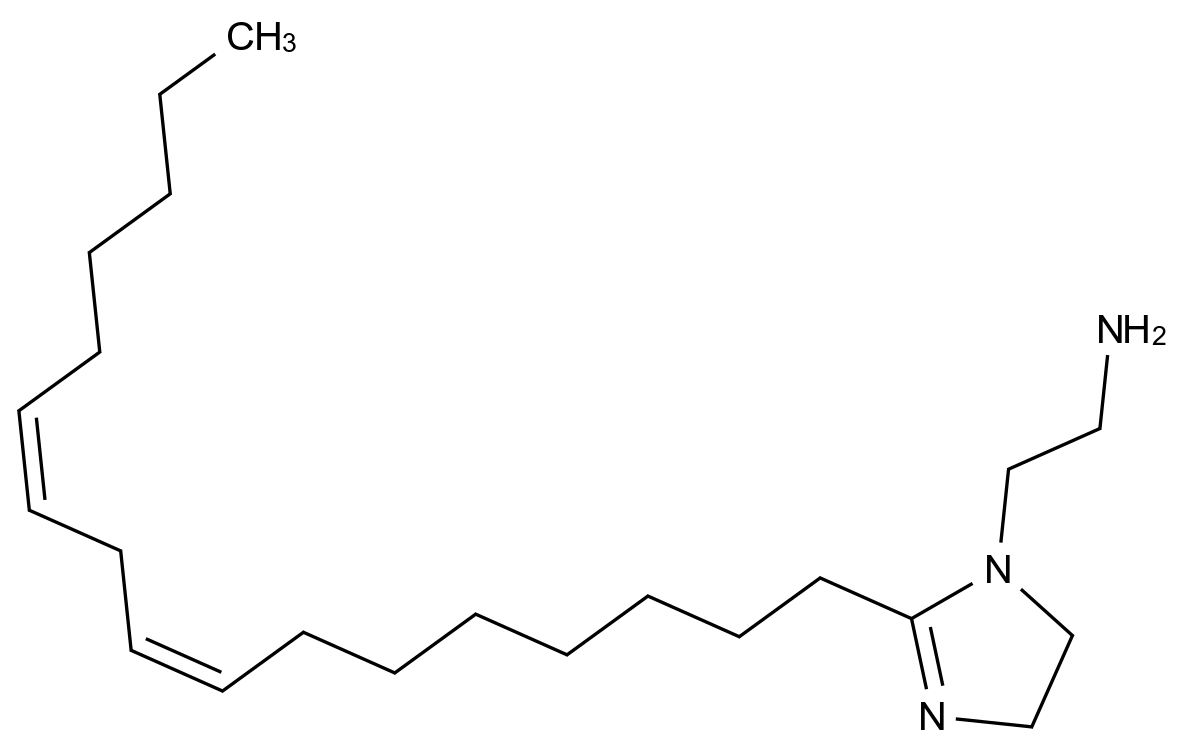 2-(2-((8Z,11Z)-Heptadeca-8,11-dien-1-yl)-4,5-dihydro-1H-imidazol-1-yl)ethanamine CAS 94278-95-2 chemical structure