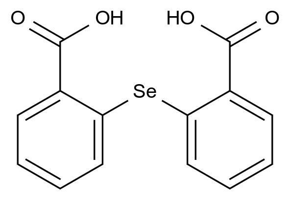  2,2'-Selenodibenzoic acid CAS 86571-08-6 结构式 Chemical Structure