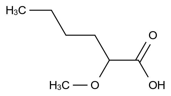 2-甲氧基己酸 2-Methoxyhexanoic Acid CAS 66018-27-7 结构式 Chemical Structure