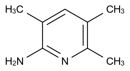  3,5,6-Trimethylpyridin-2-amine CAS 56705-18-1 结构式 Chemical Structure