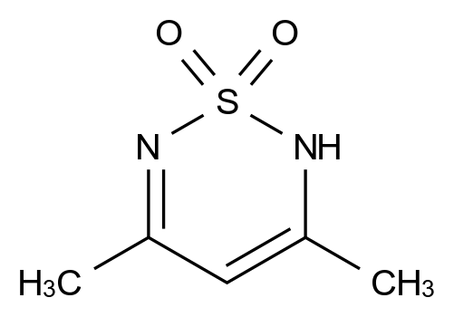 3,5-dimethyl-2H-1,2,6-thiadiazine 1,1-dioxide 3,5-dimethyl-2H-1,2,6-thiadiazine 1,1-dioxide CAS 697-44-9 结构式 Chemical Structure
