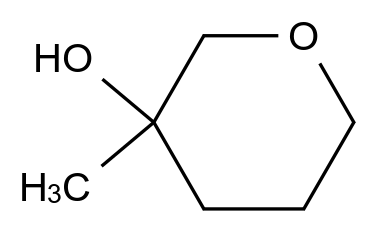  3-methyloxan-3-ol CAS 35906-74-2 结构式 Chemical Structure