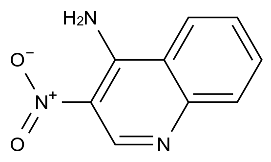  3-nitroquinolin-4-amine CAS 42606-33-7 结构式 Chemical Structure