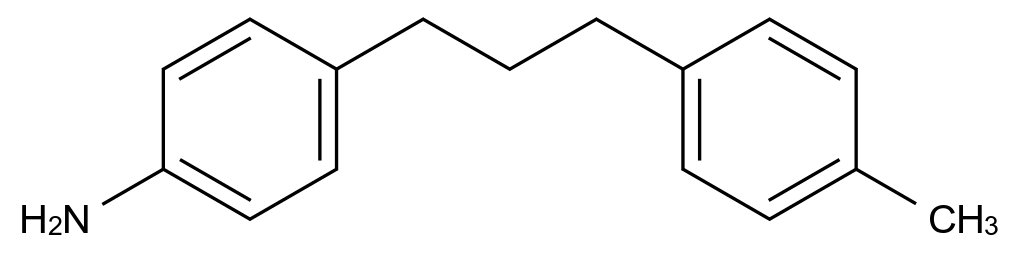  4-(3-(P-tolyl)propyl)aniline CAS 80861-27-4 结构式 Chemical Structure