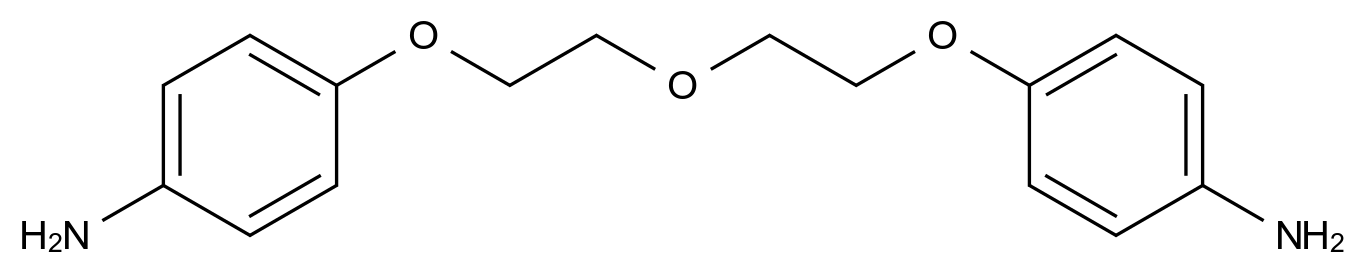  4,4'-((Oxybis(ethane-2,1-diyl))bis(oxy))dianiline CAS 6954-41-2 结构式 Chemical Structure