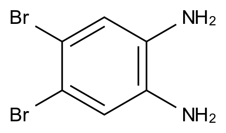 4,5-二溴苯-1,2-二胺 4,5-Dibromobenzene-1,2-diamine CAS 49764-63-8 结构式 Chemical Structure
