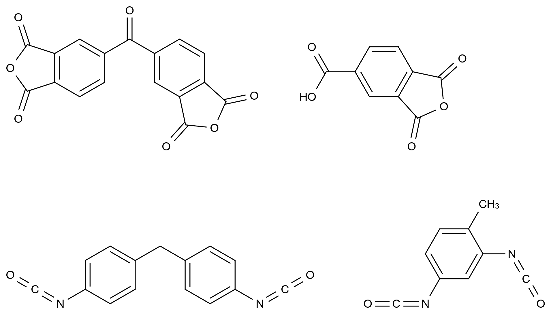 5-Isobenzofurancarboxylic acid, 1,3-dihydro-1,3-dioxo-, polymer with 5,5'-carbonylbis[1,3-isobenzofurandione], 2,4-diisocyanato-1-methylbenzene and 1,1'-methylenebis[4-isocyanatobenzene] CAS 62009-59-0 chemical structure