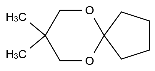  6,10-Dioxaspiro[4.5]decane, 8,8-dimethyl- CAS 702-75-0 结构式 Chemical Structure