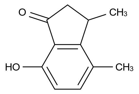  7-Hydroxy-3,4-dimethyl-2,3-dihydro-1h-inden-1-one CAS 53005-72-4 结构式 Chemical Structure