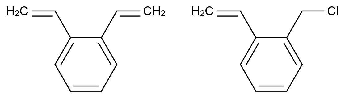 Benzene, (chloromethyl)ethenyl-, polymer with diethenylbenzene CAS 9036-15-1 chemical structure