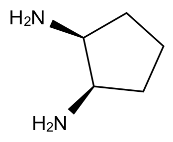 cis-cyclopentane-1,2-diamine CAS 40535-45-3 结构式 Chemical Structure