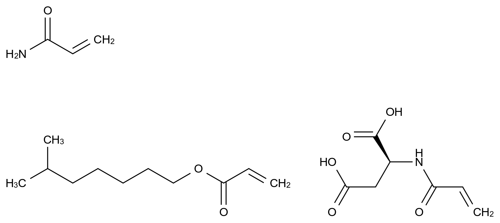  L-Aspartic acid, N-(1-oxo-2-propen-1-yl)-, polymer with isooctyl 2-propenoate and 2-propenamide CAS 70714-95-3 结构式 Chemical Structure