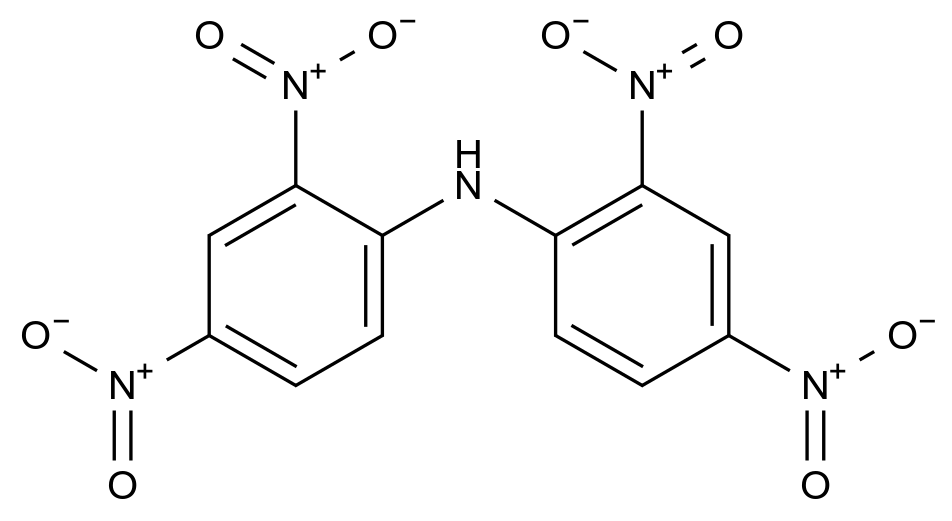 N,N-bis(2,4-dinitrophenyl)amine N,N-bis(2,4-dinitrophenyl)amine CAS 2908-76-1 结构式 Chemical Structure