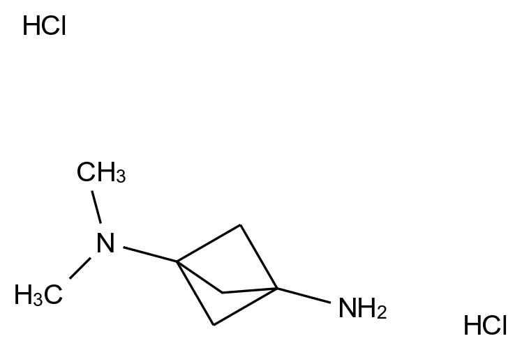  N3,N3-dimethylbicyclo[1.1.1]pentane-1,3-diamine;dihydrochloride CAS 2387602-38-0 结构式 Chemical Structure