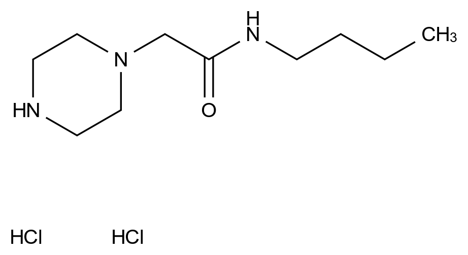 N-butyl-2-(piperazin-1-yl)acetamide dihydrochloride N-butyl-2-(piperazin-1-yl)acetamide dihydrochloride CAS 2060053-19-0 结构式 Chemical Structure