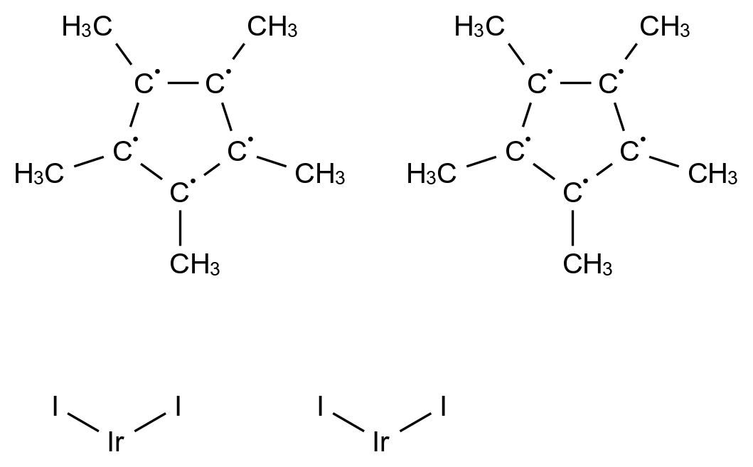 Diiodo(pentamethylcyclopentadienyl)iridium(III) dimer 33040-12-9
diiodo(pentamethylcyclopentadienyl)iridium(iii) dimer CAS 33040-12-9 结构式 Chemical Structure