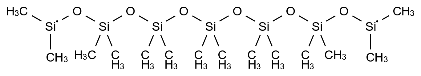 1,1,3,3,5,5,7,7,9,9,11,11,13,13-Tetradecamethylheptasiloxane CAS 19095-23-9 结构式 Chemical Structure