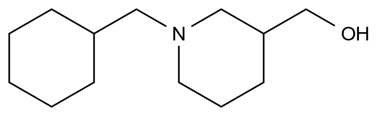  (1-(Cyclohexylmethyl)piperidin-3-yl)methanol CAS 415922-55-3 结构式 Chemical Structure