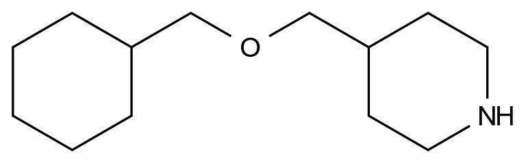 (苄氧基甲基)哌啶 (benzyloxymethyl)piperidine CAS 37088-21-4 结构式 Chemical Structure