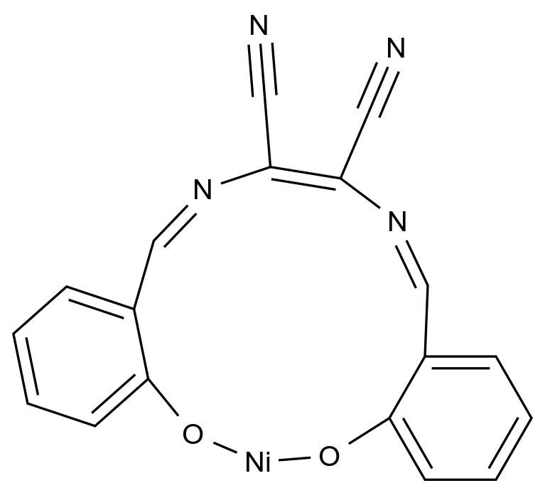  (SP-4-2)-[2,3-Bis[[[2-(hydroxy-κO)phenyl]methylene]amino-κN]-2-butenedinitrilato(2-)]nickel CAS 64696-98-6 结构式 Chemical Structure