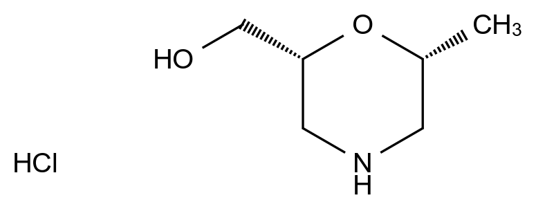  [(2R,6R)-6-methylmorpholin-2-yl]methanol;hydrochloride CAS 2409588-87-8 结构式 Chemical Structure